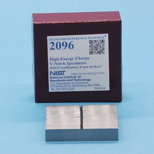  SRM 2096 - 高能Charpy V-缺口標本(NIST-驗證，8毫米-前鋒)