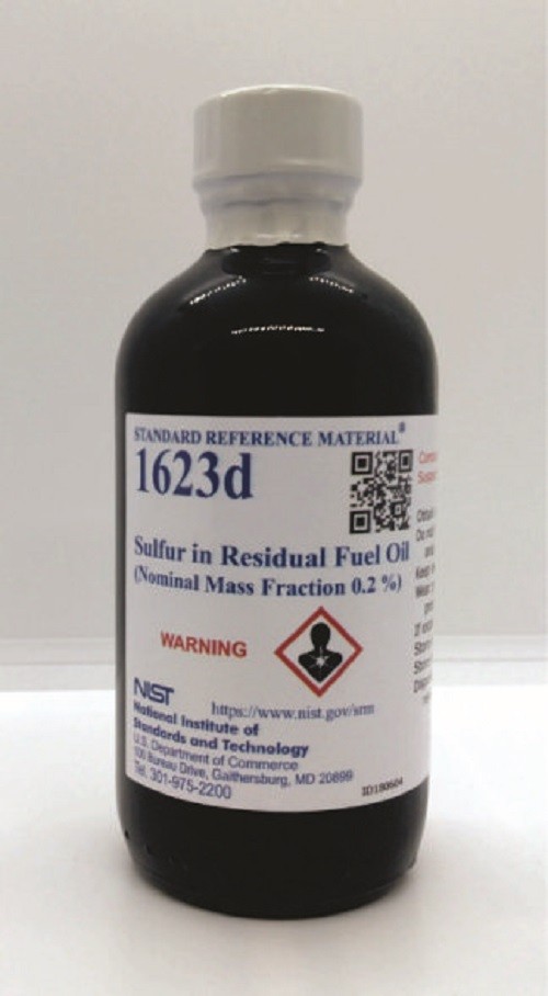 SRM 1623d - 殘余燃料油中的硫(公稱質量分數0.2%)