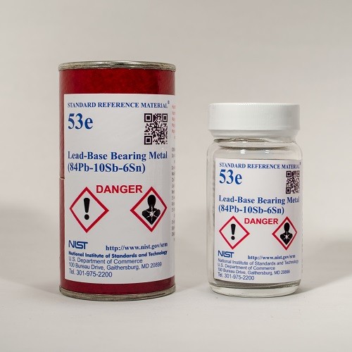 SRM 53e - 鉛基軸承金屬(84Pb-10Sb-6Sn)標準品